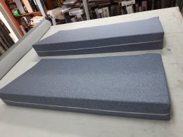 fini en tissu 260.-chf largeur à votre mesure. Mais biais 12cm à 1cm et 45cm de profond.